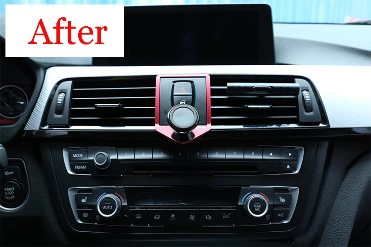 CHEYA 3 Colours Car Air Vent Mobile Phone Holder Trim for BMW 3 4 Series GT F30 F30 F34 F32 F33 F36 2013-2019 Black