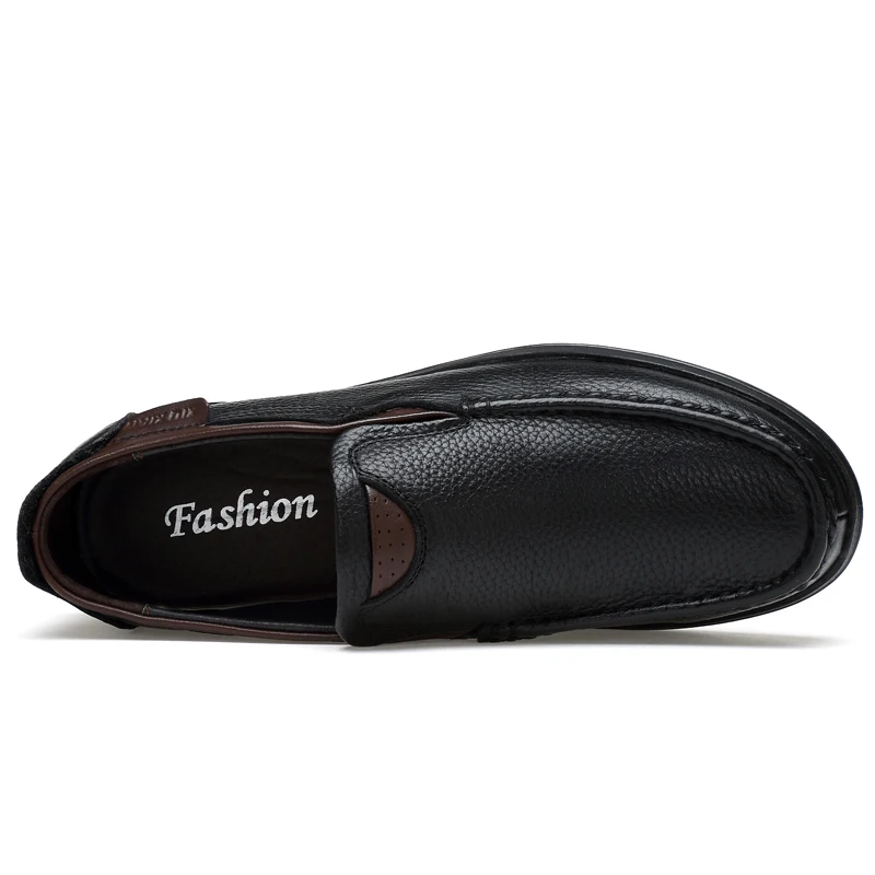 black leather casual shoes for men (2)