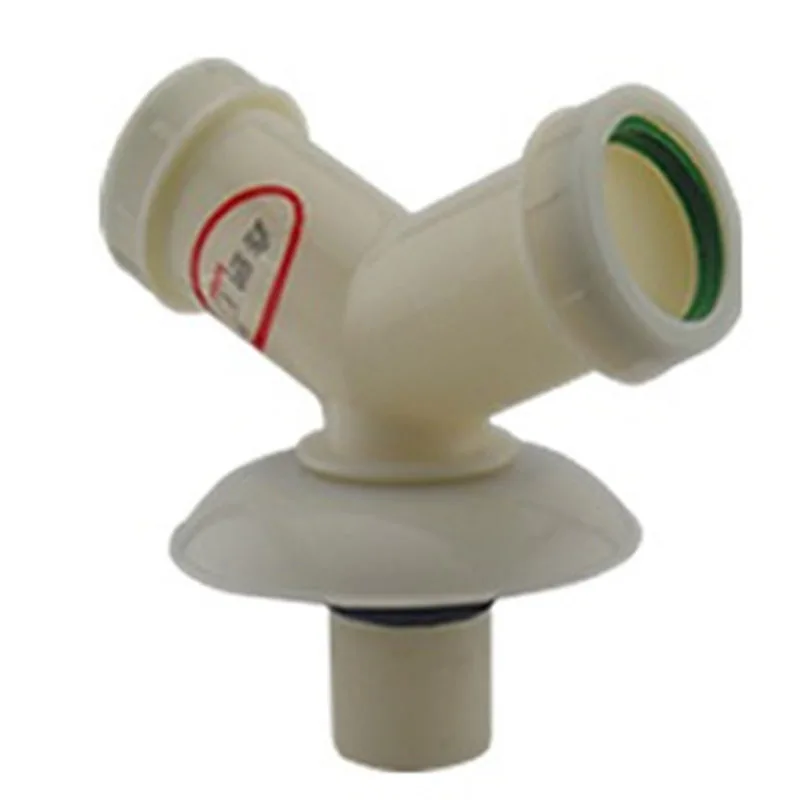 Water Pipe Floor Drain Connect Tee Interface of Washing ...