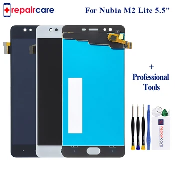 

For ZTE Nubia M2 lite LCD screen display+touch panel screen digitizer black color free shipping