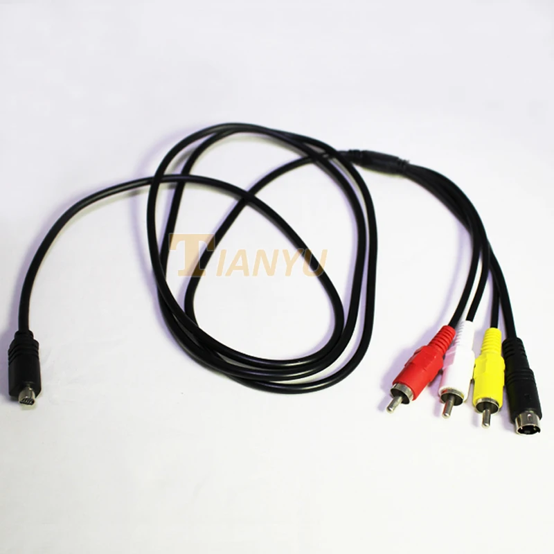 10P Semicircular AV Cable Camera to AV or Camera to PC camcorder video
