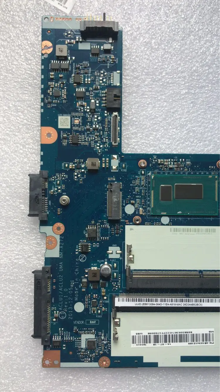 Ktuxb lenovo ACLU1/ACLU2 UMA NM-A272 материнская плата для lenovo G40-70 Z40-70 ноутбук материнская плата Процессор i5 4210U DDR3 тесты работы