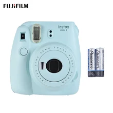5 цветов Fujifilm Instax Mini 9 камера моментальной печати+ 2 батареи+ 1 ремешок для камеры и крупным объективом Fujifilm Instax Mini 9 камера