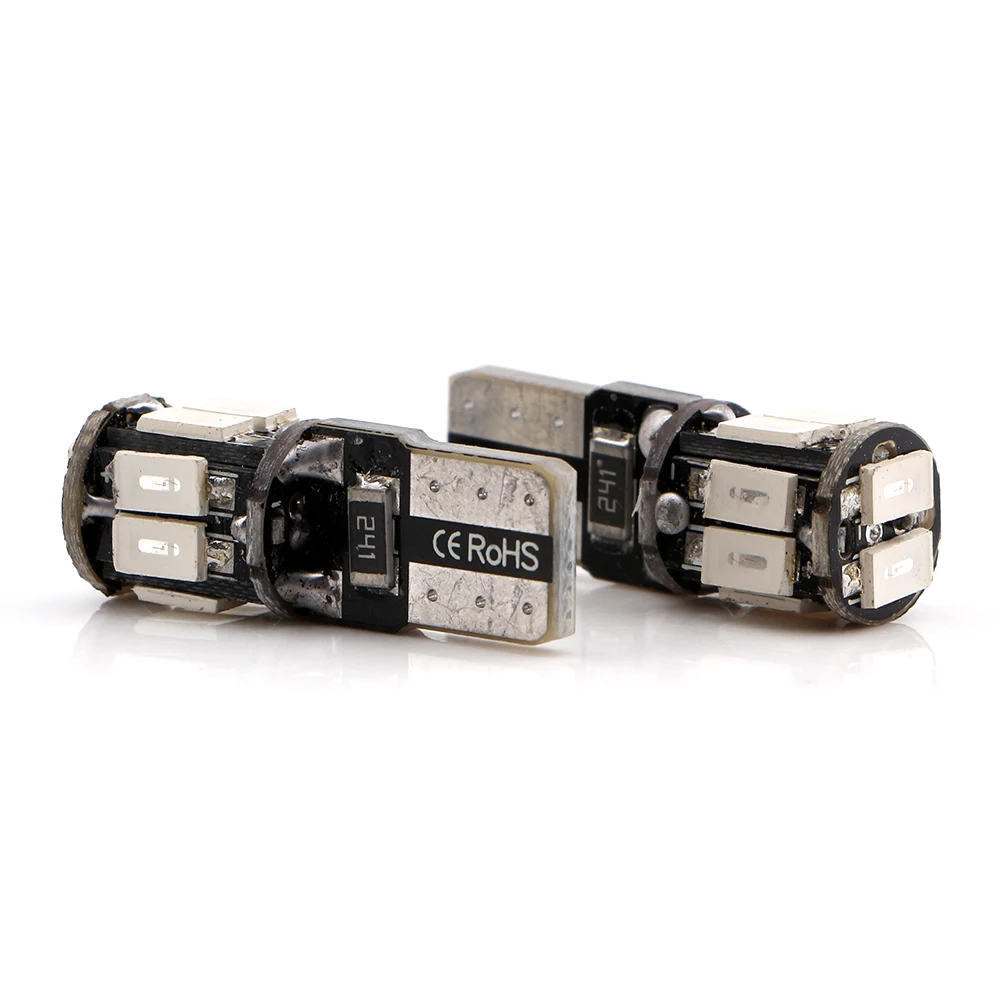 Универсальная Светодиодная лампа Canbus W5W 194 168 T10 5630 10 SMD 50 шт.|car door led light|led instrumentcar light