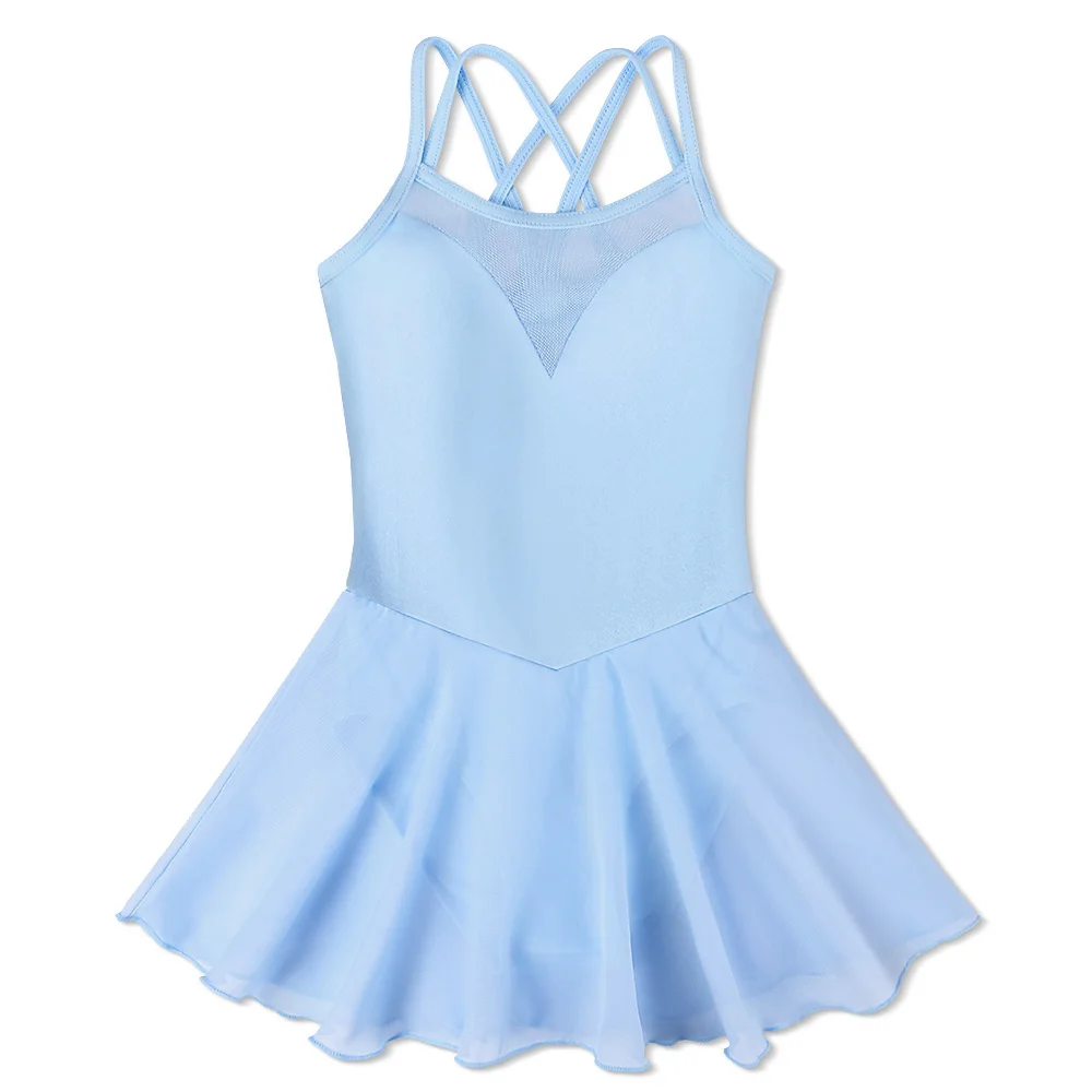 BAOHULU, милое балетное платье для девочек, Одежда для танцев для девочек Детские балетные костюмы для девочек, танцевальный Купальник для девочек, танцевальная одежда - Цвет: B186 Blue
