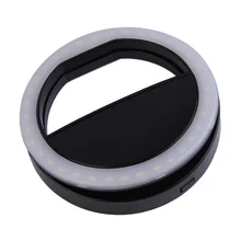 Клипса селфи 36 светодиодный кольцевой светильник для селфи объектив телефона для iPhone X Nokia Note 8 портативная круглая вспышка камера для улучшения фотографии