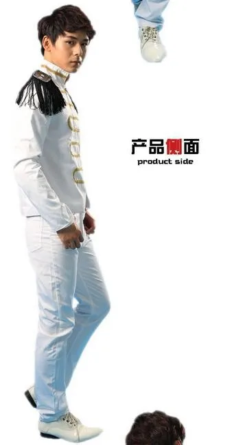 Европейский сценический белый 1 костюм набор мужской бейзер Пиджак Приталенный Блейзер terno masculino мужской пиджак 2XL настраиваемый