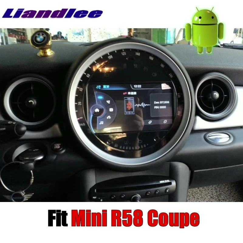 For Mini Coupe R58 2012~2017 Liandlee Android system Car Multimedia Player NAVI With DVD Car Radio Stereo GPS Map Navigation 3