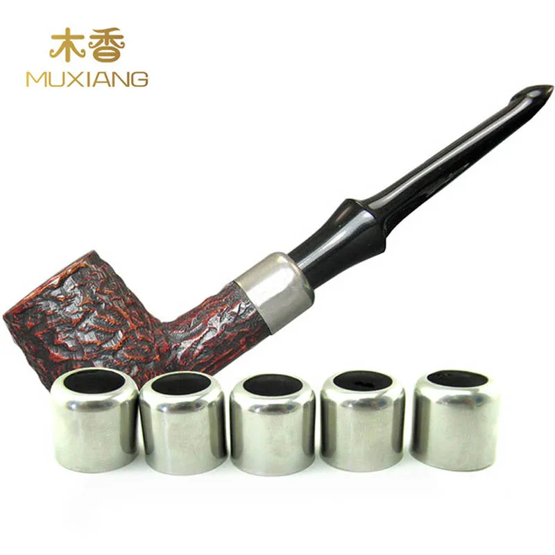 MUXIANG 10Pc/lot Pipe Decoration Ring DIY Silver Ring for Tobacco Smoking Pipe Making Hoop Accessories jh0002