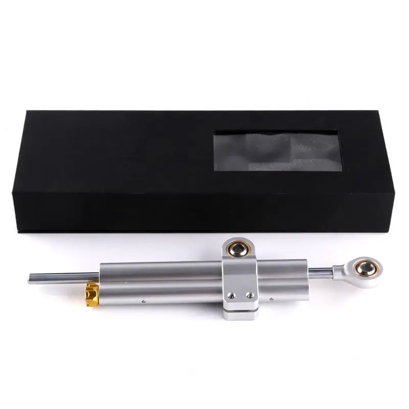 

Motorcycle Damper Cushion Handlebar Direction Professional Double Cylinder Shock Absorption Stable Handle Damping Titanium Ruler