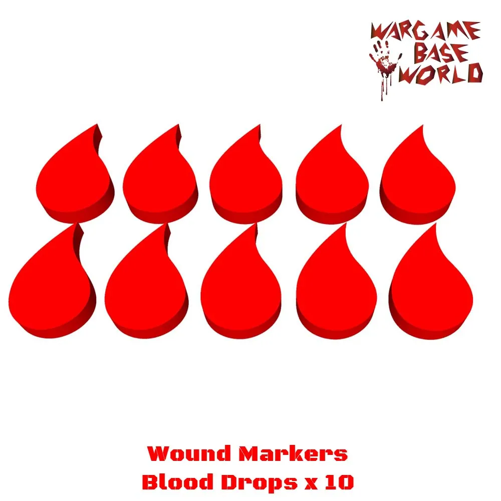 Wargame Base World маркеры ранения капли крови|markers marker|blood dropblood b |