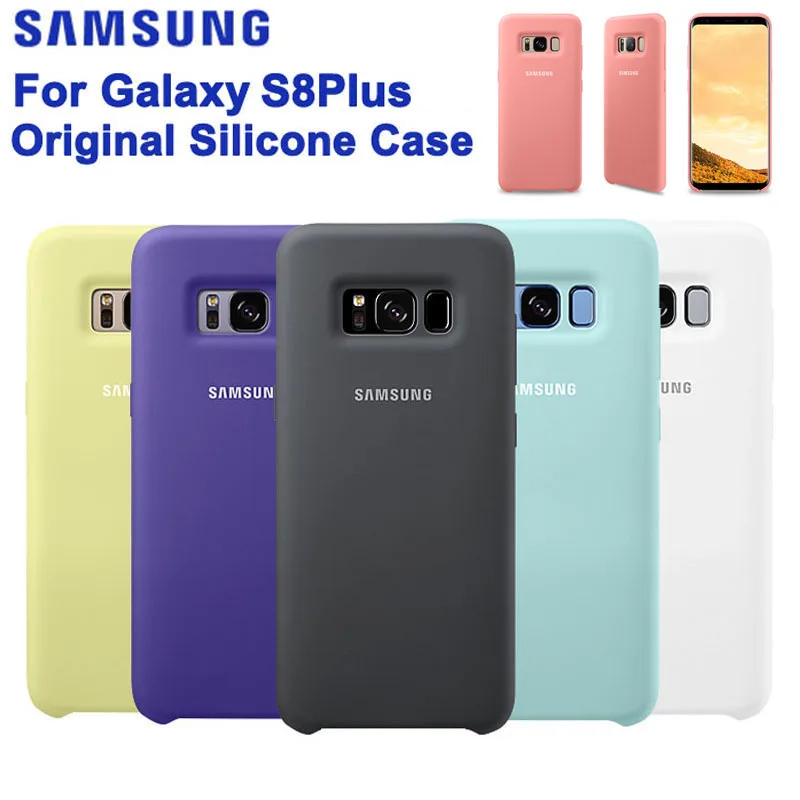 

Original Samsung Silicone Soft Back Cover For Samsung GALAXY S8 Plus G9550 S8+ SM-G9 SM-G955 Cases Mobile Phone Housings