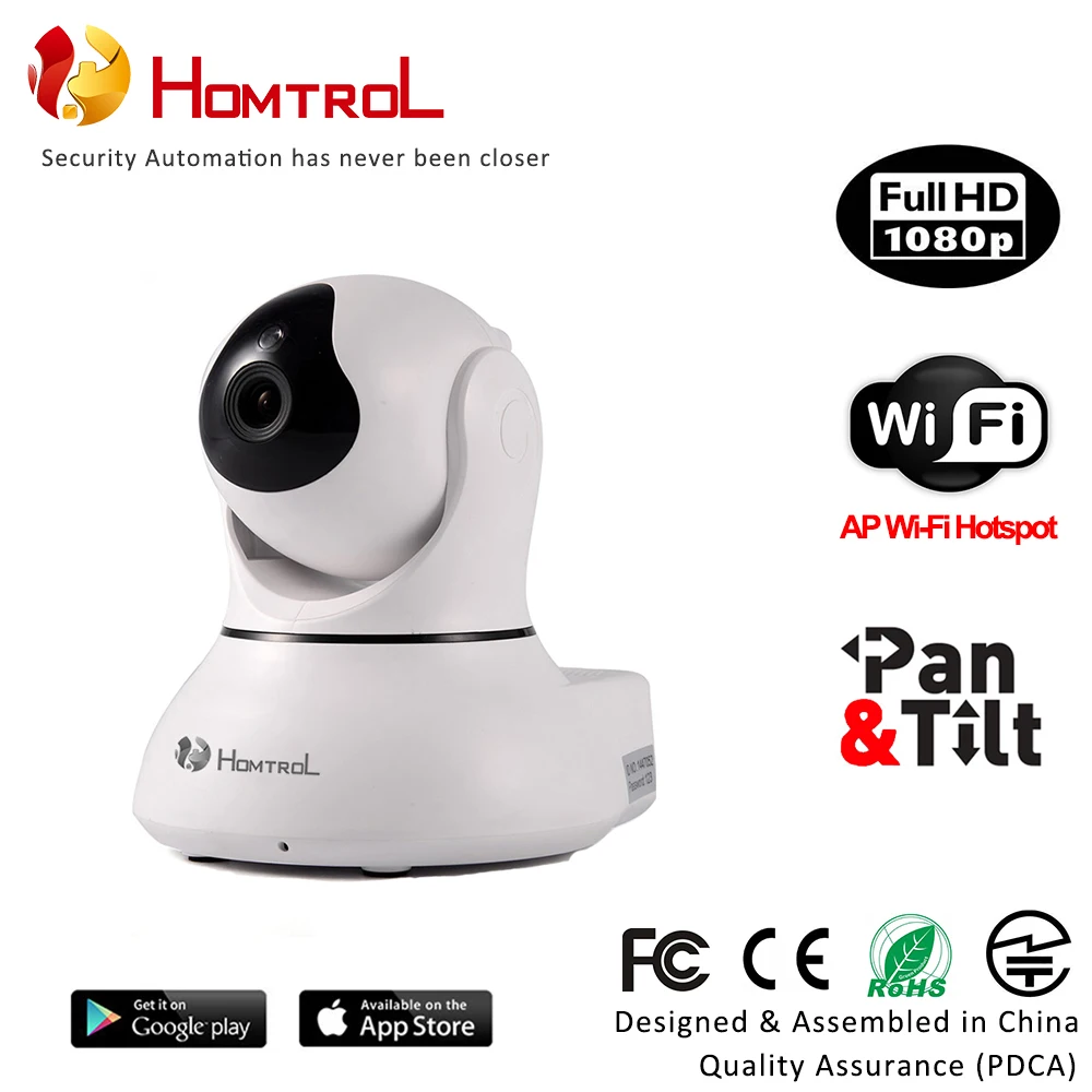 

Homtrol Baby Monitor 1080P IP Camera Wireless Wifi IP Security Night Vision Audio Intercom Electronic Camera Video Baby Monitor