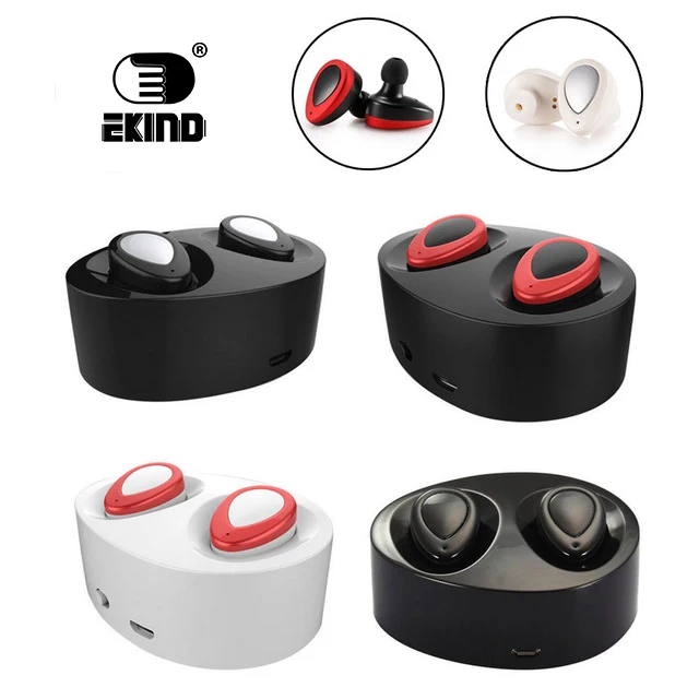 

EKIND Sports Mini Earphones True Wireless Earbuds Mini Stereo Music Headsets Hands-free With Mic for Bluetooth