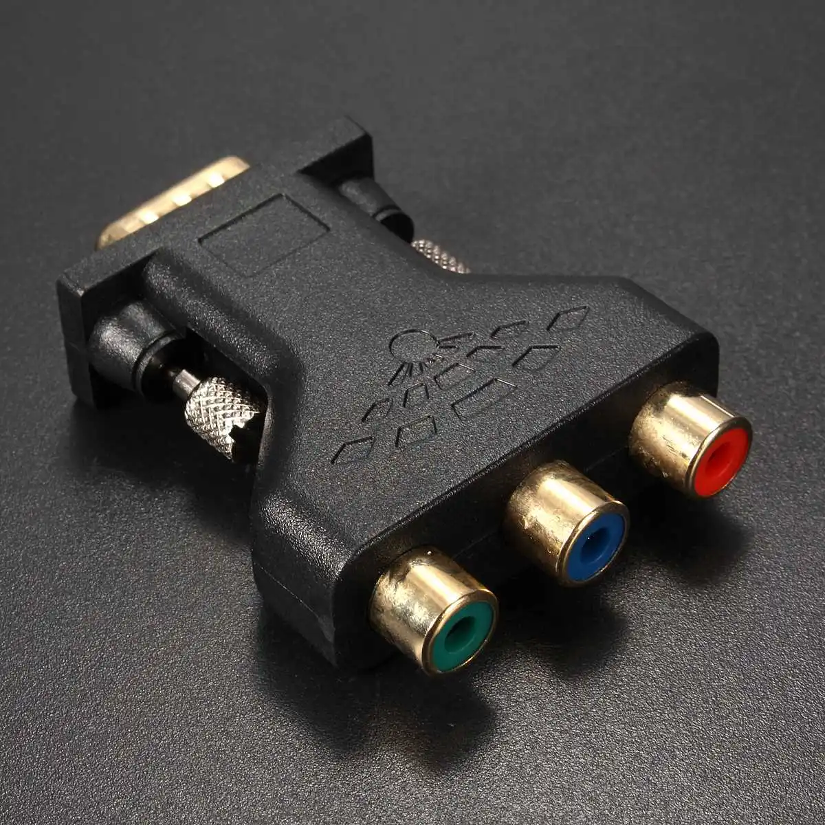 High Quality 15 Pin VGA Male to 3 RCA Female Adapter Connecter ...