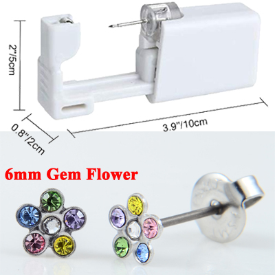 Disposable Self Ear Piercing Gun Sterile Cartilage Tragus Helix Piercing Unit NO PAIN Piercer Tool Machine Kit With Stud