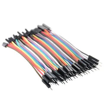 

40PCS 2.54MM 1P-1P Dupont Wire Male Female Cables Jumpers 10CM For Arduino