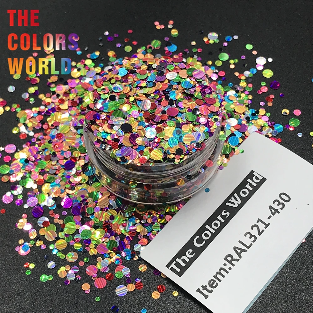 TCT-189 Holographic Stripe Glitter Mix Size Shape For Nail Glitter Nail Art Decoration Nail Gel Makeup Facepaint Manual DIY