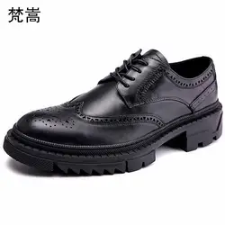 Мужская обувь из натуральной воловьей кожи в деловом стиле, высокое качество, британский стиль, ретро, для отдыха, Мужская Роскошная обувь