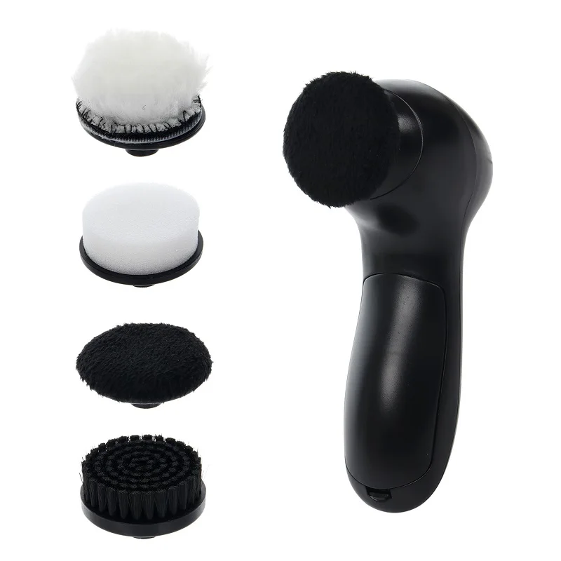 

Electric Shoe Polisher Black Leather Washing Machine Multiple Brush Heads Used For Leather Bag Leather Clothing Leather Shoes