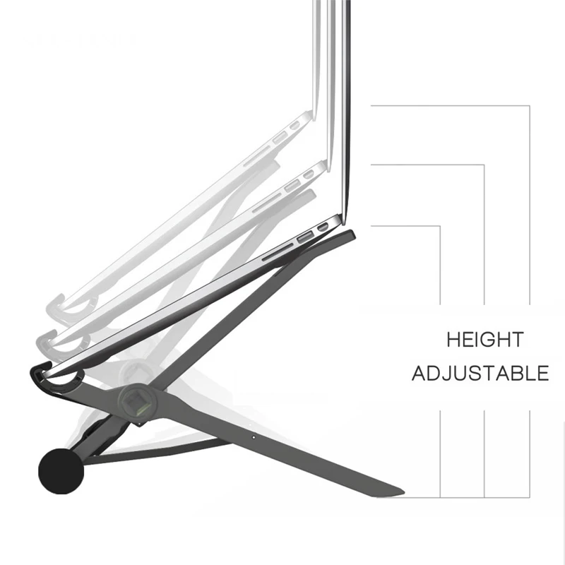 NEXSTAND K2 حامل كمبيوتر محمول حامل للطي مكتب المحمولة قابل للتعديل محمول Lapdesk مكتب Lapdesk حامل دفاتر الملاحظات