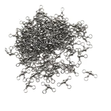 Рыболовные принадлежности 3 Way рыболовный Вертлюг роликовых вертлюгов Латунь баррель тройной поворотные подшипники разъем твердых серебряное кольцо 100 шт./лот