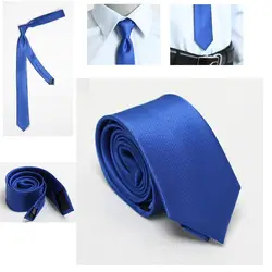 HOOYI 2019 полиэстер мужской Королевский синий шеи галстук Mariage галстуки для мужчин