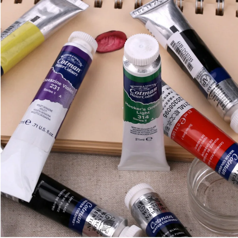 Краска для акварели Winsor &amp Newton краска 21 мл однотонная прозрачная гуашевая
