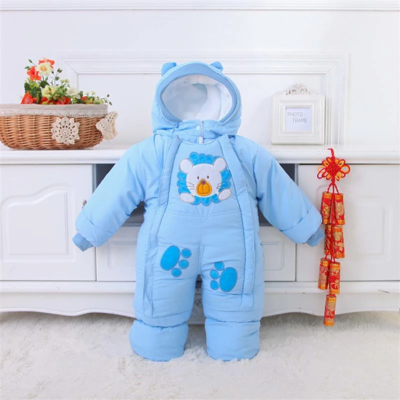 

Autumn & Winter Newborn Infant Baby Clothes Fleece Animal Style Clothing Romper Baby Clothes Cotton-padded Overalls