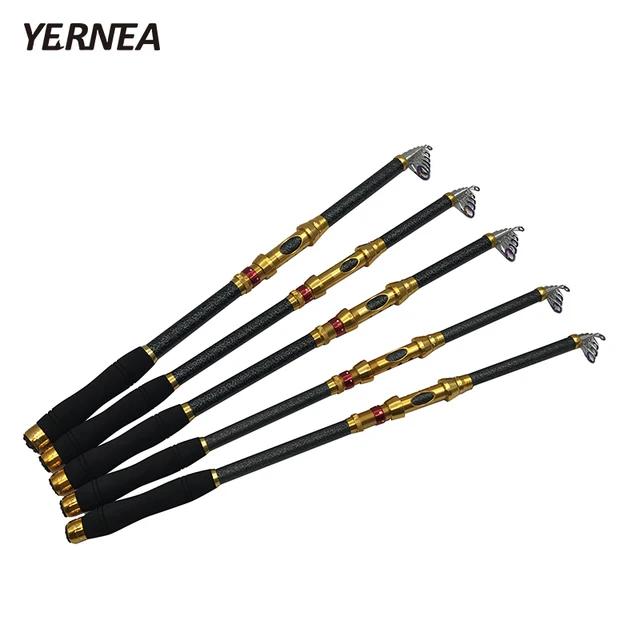 Best Price Yernea 2.1M 2.4M 2.7M 3.0M 3.6M Spinning Carbon Fishing Rod Telescopic Rock Fishing Rod Carp Feeder Rod Spinning Rod Lure Pole