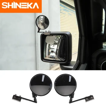 

SHINEKA Mirror & Covers For Jeep Wrangler JL Car Wide-angle Rear-view Auxiliary Blind Spot Mirror For Jeep Wrangler JL 2018 Up