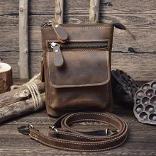 Натуральная кожа, Мужская поясная сумка, поясная сумка, сумка для телефона, сумка для путешествий, поясная сумка, Мужская маленькая сумка на плечо, кожаная сумка для мужчин