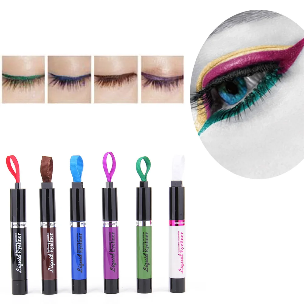 

1PC Cat Eye Makeup Waterproof Colorful Liquid Eyeliner Pen Basic Beauty Cosmetic Long-lasting Black Eye Liner Pencil Makeup Tool