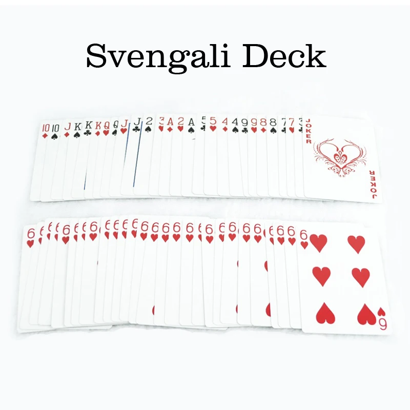 Kopen Svengali Deck Magic Gimmick Kaart Goocheltruc voor Goochelaar Close Up Street Magic Prop Magia Speelgoed