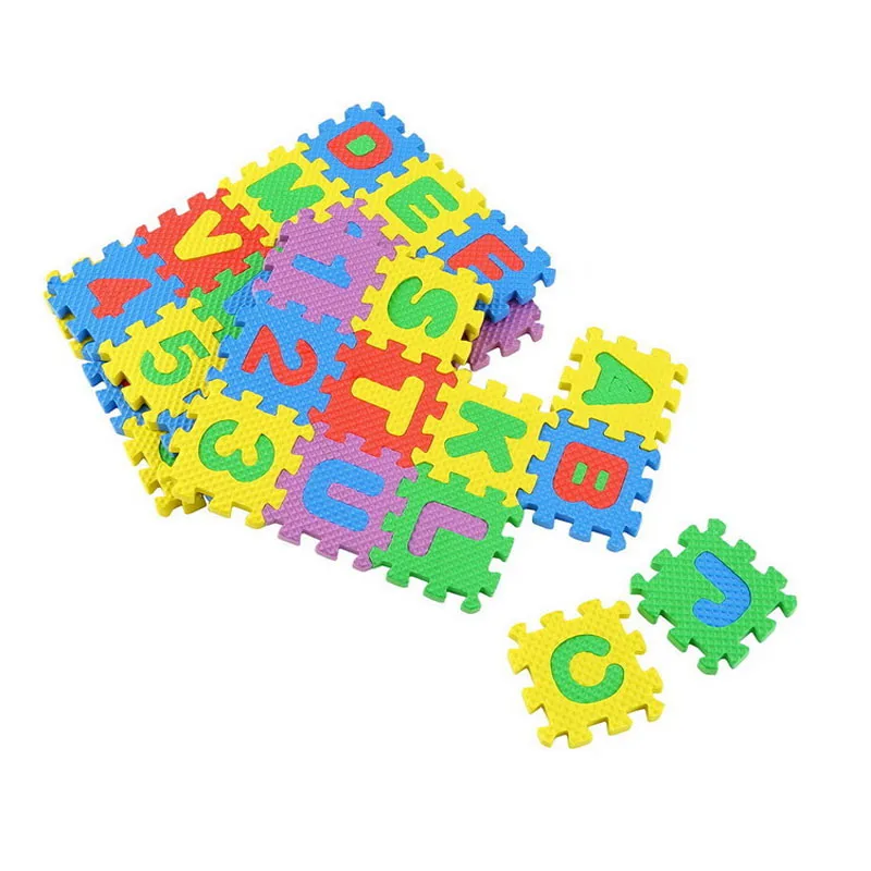 36PCS LARGE Alphabet Numbers EVA Floor Play Mat Jigsaw Foam Puzzle Baby Soft Toy