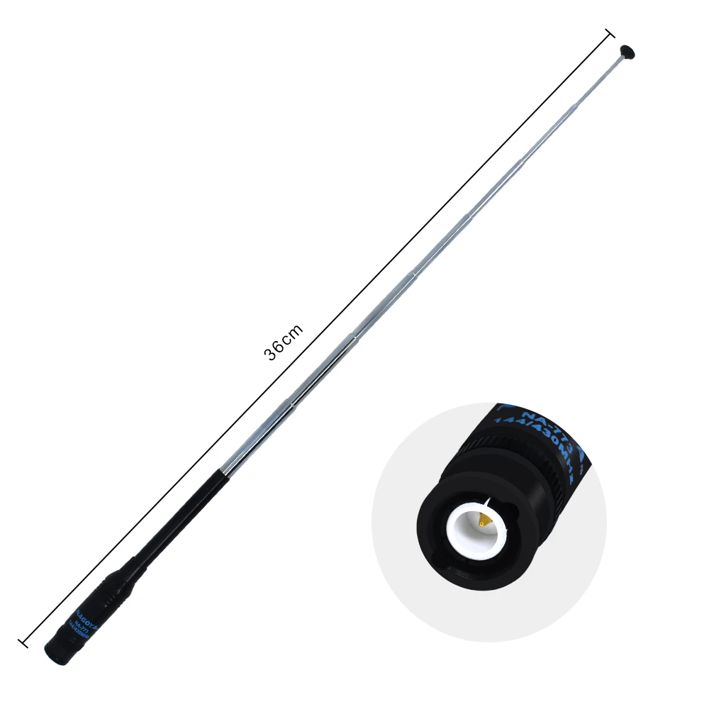 Original NAGOYA NA-773 BNC DUAL BAND 144/430MHz 2.15 dBi Two Way Radio UHF VHF Handheld Antenna for ICOM IC-V8 IC-V80 IC-V82