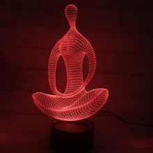 Креативный прикроватный светодиодный ночник акриловый Лазерный Гравировальный процесс спортивная серия обесцвечивание ночник TA91311