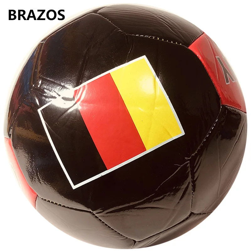 ПВХ официальный размер 5 футбольный тренировочный футбольный мяч Национальный флаг футбольный мяч дети спортивная машина Futbol Мячи Футбол Voetbal