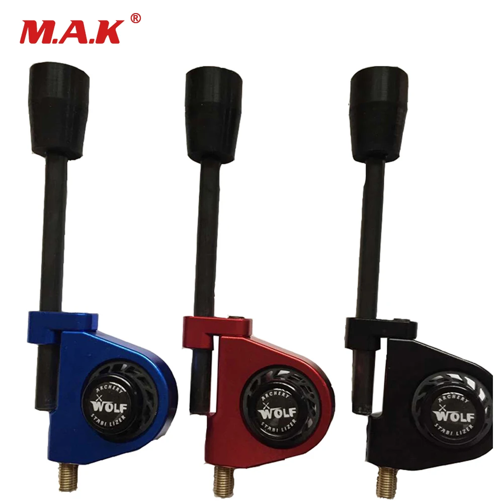 

Red/Blue/Black Adjustable Compound Bow Suppressor Bow String Stop Device Stealth Shot Shock Absorption Bow Accessories