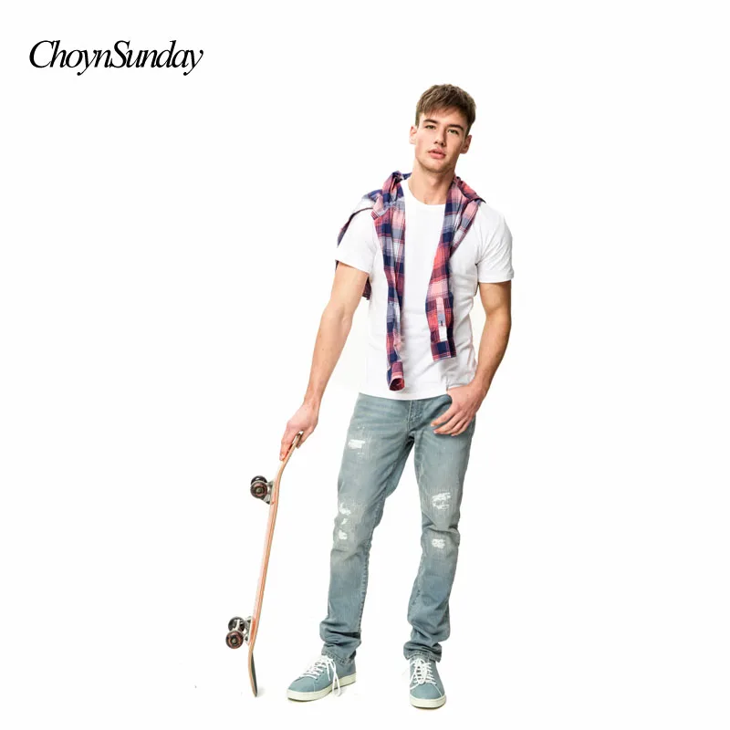 HanHent-2018New-Camisetas-Homens-Cl-ssico-Cor-S-lida-de-Manga-Curta-Soltas-camisetas-homme-Terno(3)