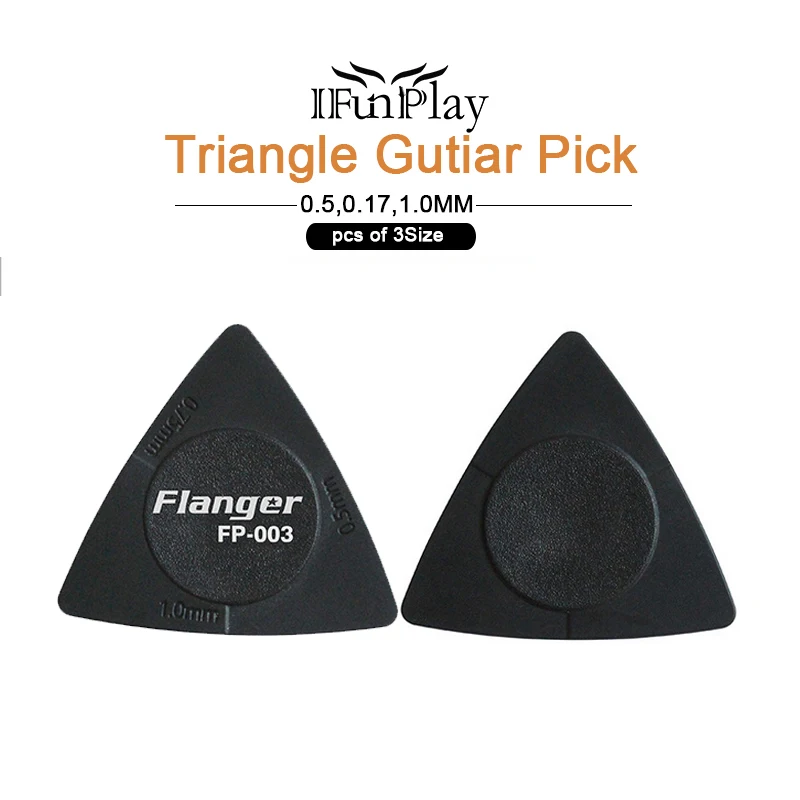 Multifunction Triangle Guitar Picks 1.0 0.75 0.5mm Thickness 3 in 1