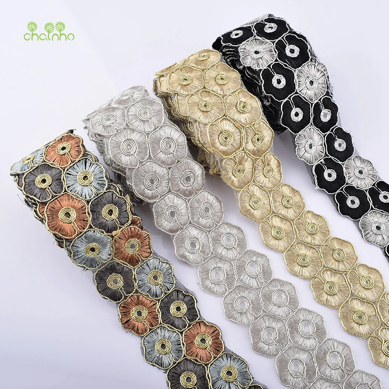 

Chainho,Gold Thread Lace Ribbon,1 Yard/Piece,DIY Handmade,Hair Accessory,Wedding Party/Craft&Gift Packing/Child Dress/Decoration