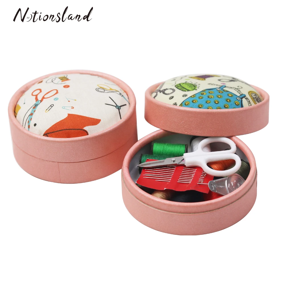 

Portable Travel Sewing Kit Mini Sewing Box Quilting Stitching Embroidery Sewing Needle Craft Sewing Kits with Case Mom Gift
