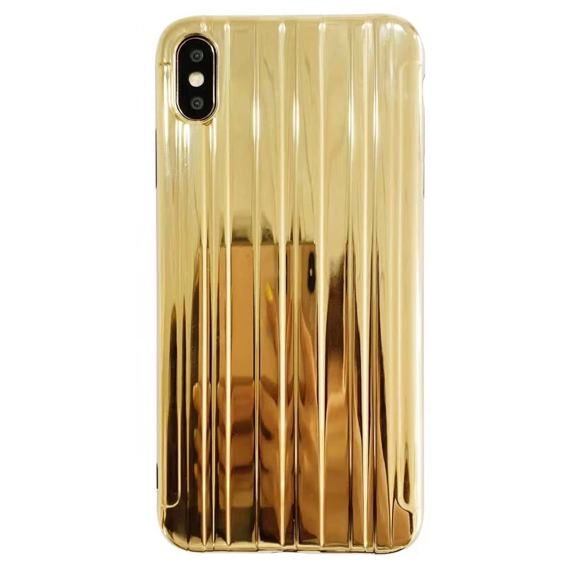 

Fashion Electroplate Mirror Case for iPhone 8 Cover Cool TPU Cover for iPhone X Xs Max Protective Shell for iPhone 6s 7 Plus XR