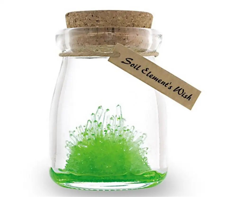 Wish Магический кристалл желая выращивать кристаллы DIY Набор для выращивания детей магические игрушки пожелания на Рождество предметы домашнего обихода - Цвет: Green