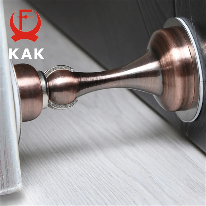 KAK магнитный дверной стопор из нержавеющей стали, стикер для скрытых дверных держателей, настенное крепление на пол, дверной стоп, дверное оборудование
