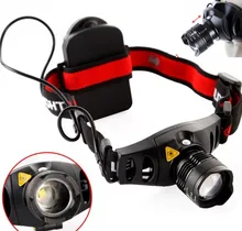 Sanyi – Mini lampe frontale Zoomable 1200 Lumen, 4 Modes d'éclairage, idéale pour le Camping et la chasse