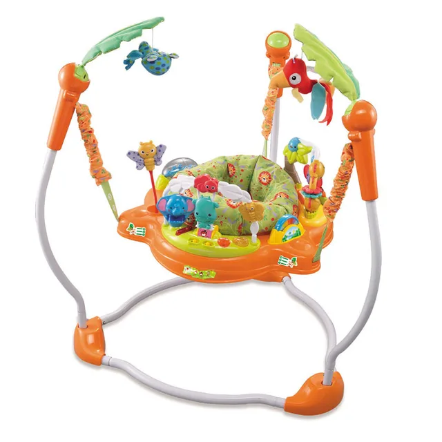 Baby Jumper Chair Infant Rocking Chair Swing Tropical Rainforest Baby