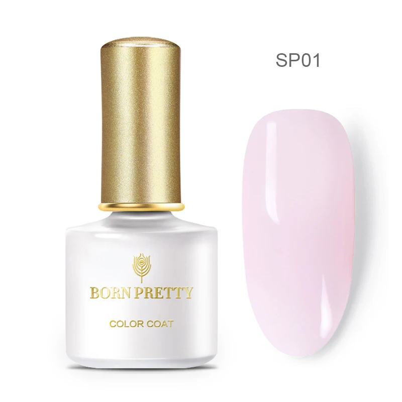Гель-лак серии BORN PRETTY Jelly 6 мл, гель для ногтей розового и серого цвета, полупрозрачный, впитывающий УФ светодиодный Гель-лак для ногтей - Цвет: BP-SP01