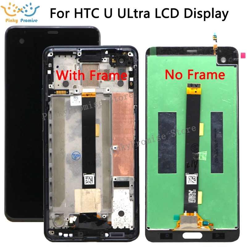 

New test For 5.7" HTC U ULtra LCD with frame Display Touch Screen Digitizer Assembly Replacement For HTC Ocean Note LCD